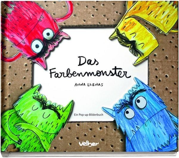 Pop-up-Bilderbuch Das Farbenmonster von Anna Llenas_velber Verlag_Buchcover