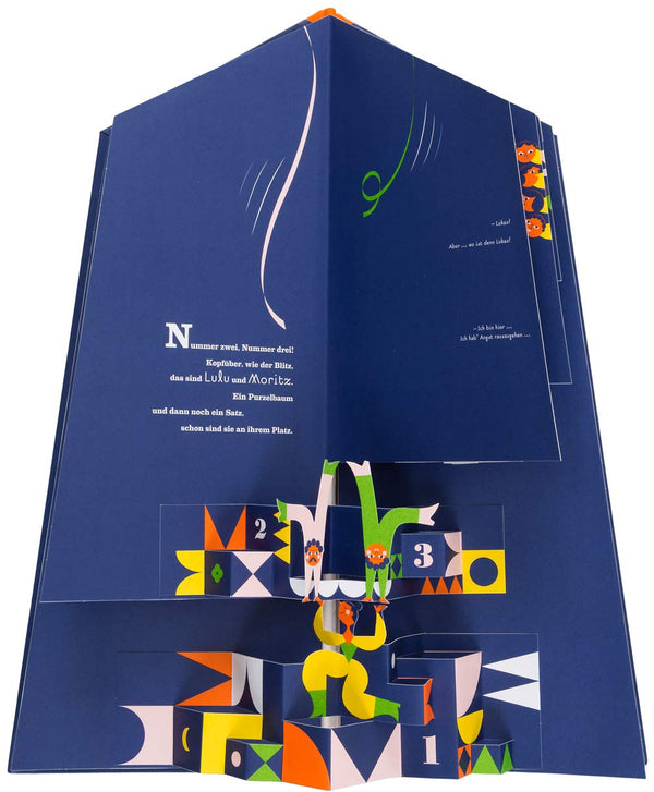 Pop-up-Buch "Eins, zwei, drei, die Akrobaten!" von Anouck Boisrobert und Louis Rigaud_Kleine Gestalten Verlag_Seitenansicht1