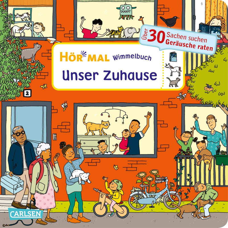 Buch "Hör mal (Soundbuch): Wimmelbuch: Unser Zuhause" von Carlsen Verlag_Buchcover