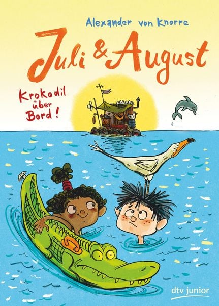 Buch "Juli und August – Krokodil über Bord" von Alexander von Knorre_dtv junior_Buchcover
