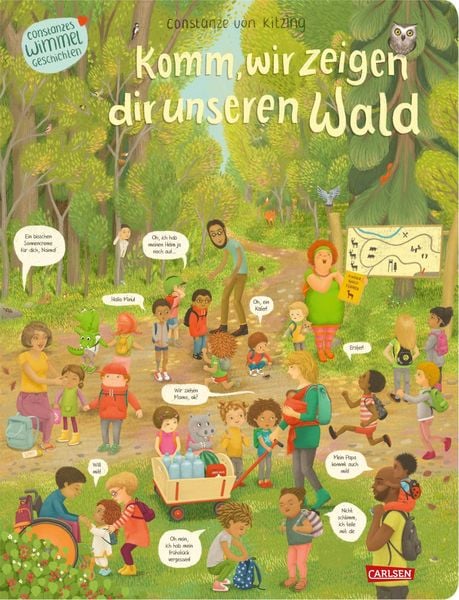 Wimmelbuch "Komm, wir zeigen dir unseren Wald" von Constanze von Kitzing_Carlsen Verlag_Buchcover