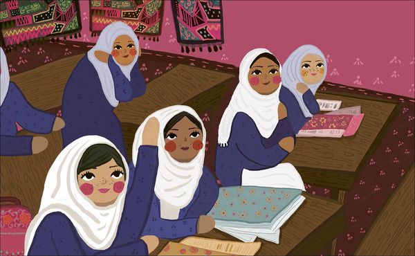 Bilderbuch "Malala Yousafzai. Little People, big dreams" von Maria Isabel Sánchez Vegara und Manal Mirza_Insel Verlag_Seitenansicht 1