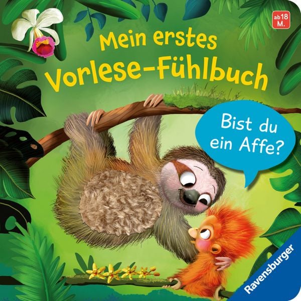 Fühlbuch "Mein erstes Vorlese-Fühlbuch: Bist du ein Affe?" von Ravensburger_Buchcover