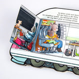 Pappbilderbuch "Mein kleiner Fahrzeugspaß: Einsteigen bitte! Der Zug fährt ab!" von Carlsen Verlag_Seitenansicht 2