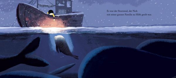 Bilderbuch "Nick und das Meer" von Benji Davies_Aladin Verlag_Seitenansicht 2
