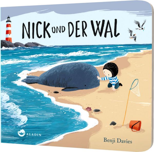 Pappbilderbuch "Nick und der Wal" von Benji Davies_Aladin Verlag_Buchcover
