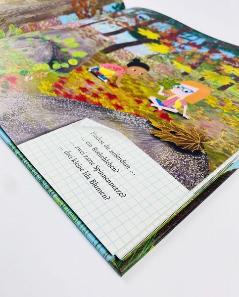 Sachbilderbuch "Schau dich um in der Natur - Der Wald" von Moira Butterfield und Jesús Verona_Penguin Junior_Seitenansicht Detail