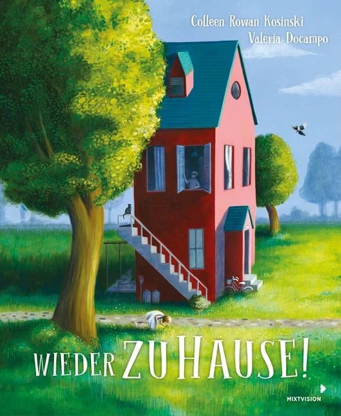 Bilderbuch "Wieder zu Hause!" von Colleen Rowan Kosinski und Valeria Docampo_Mixtvision_Buchcover