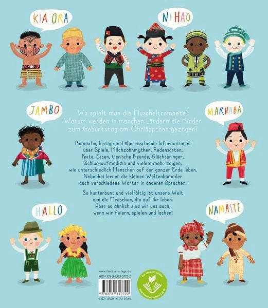 Kindersachbuch "Wir Kinder der Welt. So unterschiedlich leben wir!" von Moira Butterfield und Harriet Lynas_Sauerländer Verlag_Rückseite